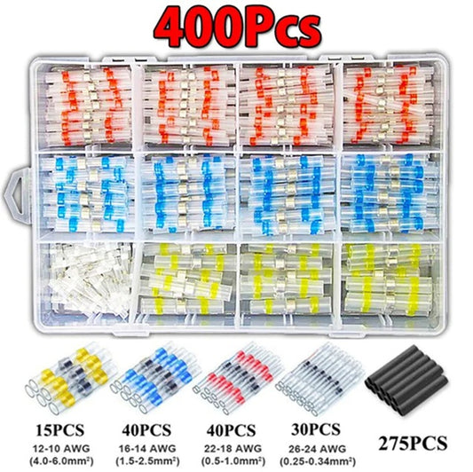 KIT 400 pcs - Conectores Termorretráctiles a Prueba de Todo